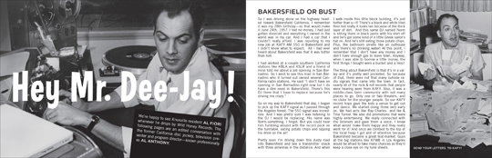 Wild Honey Records ZINE article - Hey Mr. Dee-Jay! Part 1
