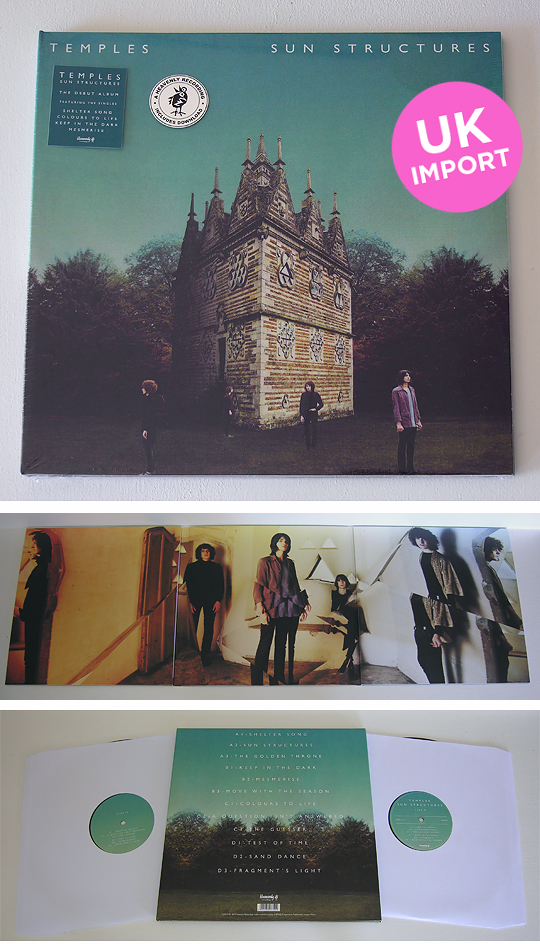 Temples Sun Structures UK import vinyl on Heavenly Recordings