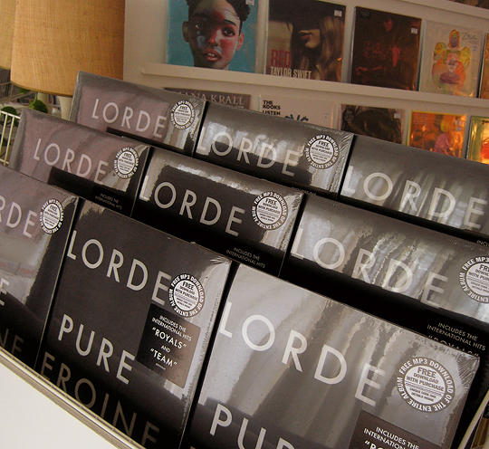 lorde pure heroine vinyl at wild honey records tennessee