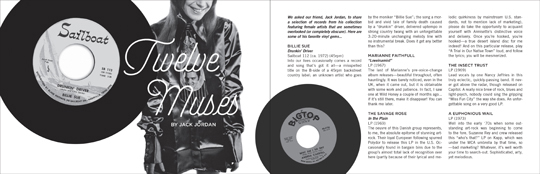 Wild Honey Records ZINE article - Twelve Muses Part 1