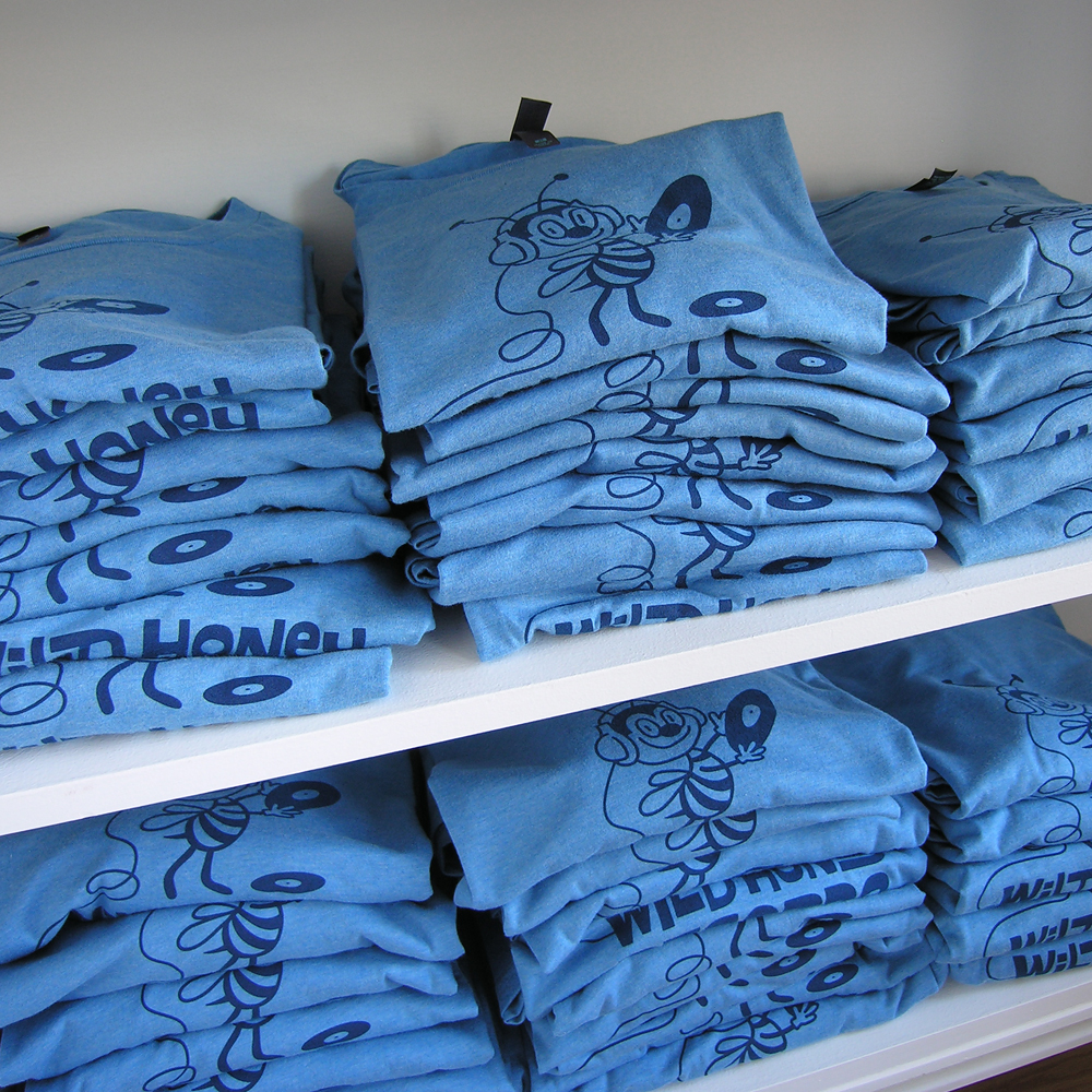 wild_honey_records_tee_shirt_knoxville_vinyl_record_store_bee_tshirt_all_sizes
