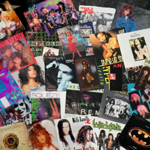 1980s vintage vinyl 45s - Knoxville Oake Ridge record store