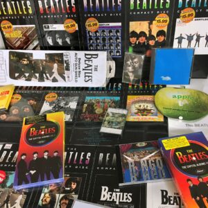 Fun Beatles swag, rare CDs, books, bumper stickers and more!
