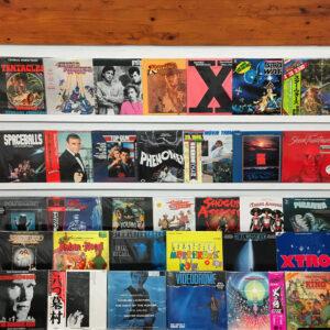 soundtrack vinyl LPs at record store
