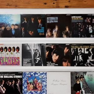 vintage Rolling Stones vinyl records