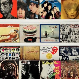 vintage Rolling Stones vinyl records