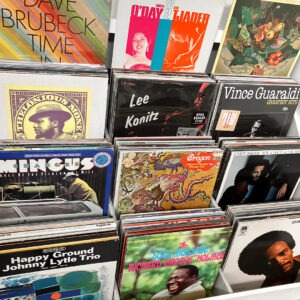 vintage jazz LPs